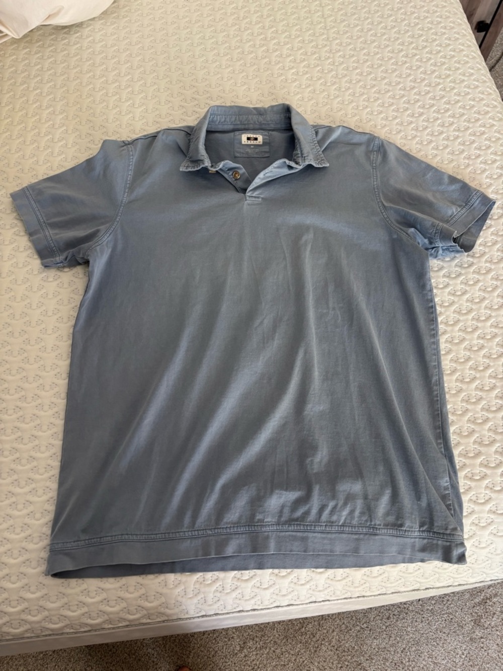 Joseph Abboud Men's Short Sleeve Polo - Dusty Blue
